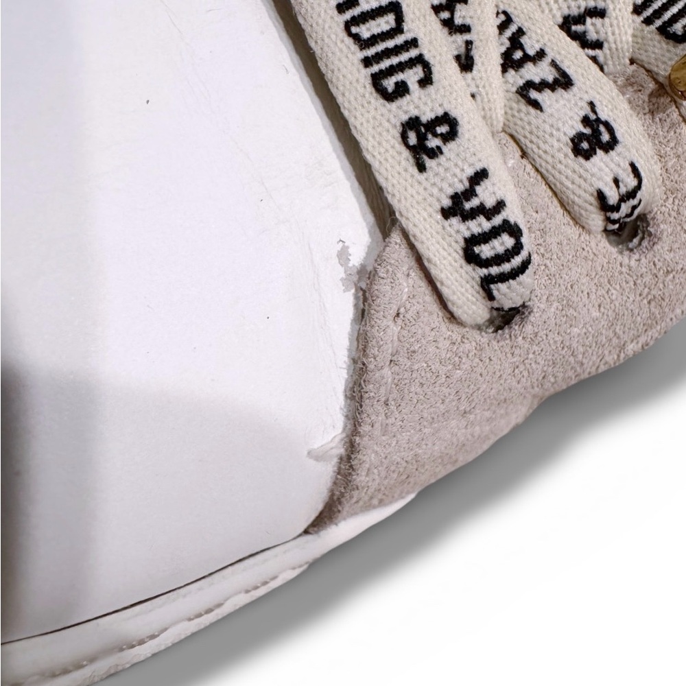 Zadig & Voltaire White and Gold Accent Sneakers - Picture 13 of 15
